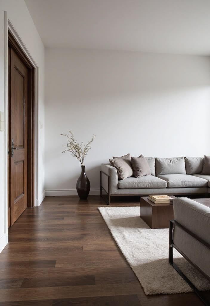 Premium hardwood flooring in an elegant hallway